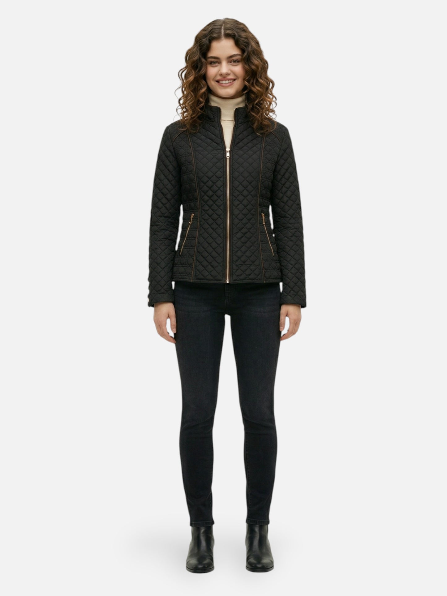 Montviro | Women’s Quilted Jacket – Structured Equestrian Eleganc