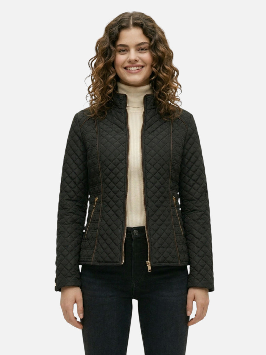 Montviro | Women’s Quilted Jacket – Structured Equestrian Eleganc