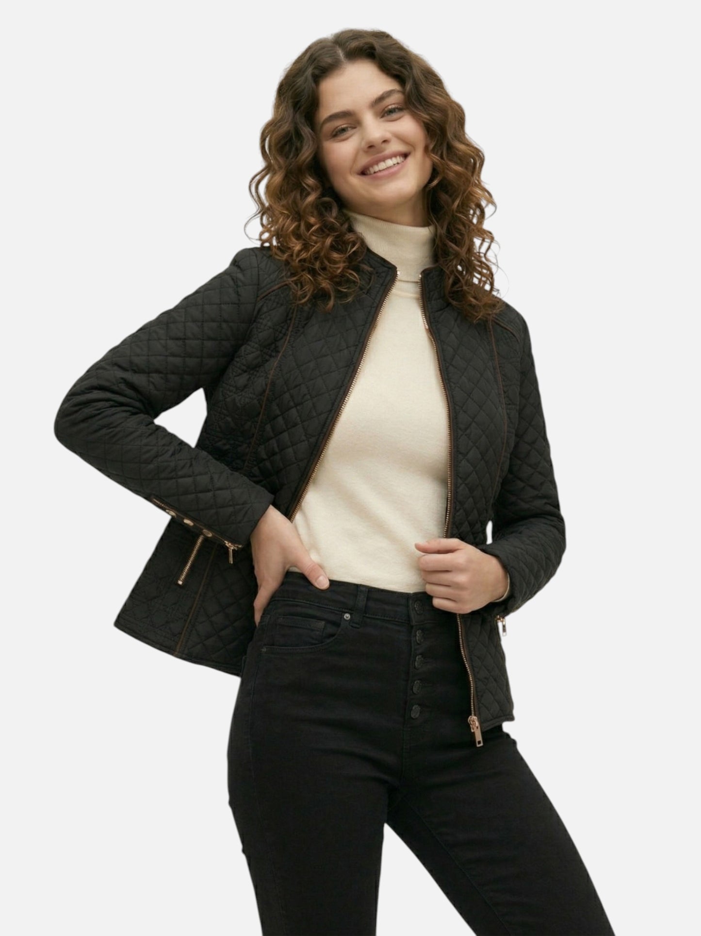 Montviro | Women’s Quilted Jacket – Structured Equestrian Eleganc