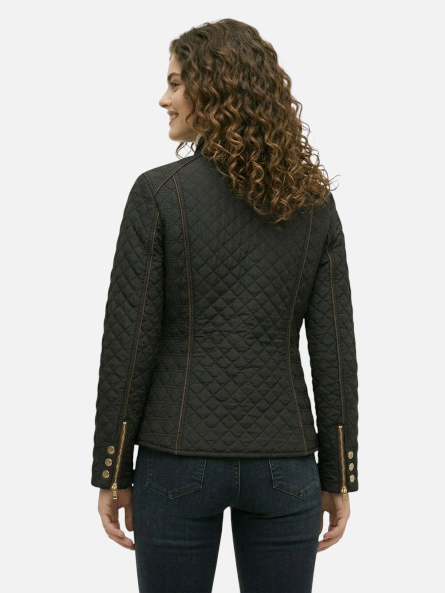 Montviro | Women’s Quilted Jacket – Structured Equestrian Eleganc
