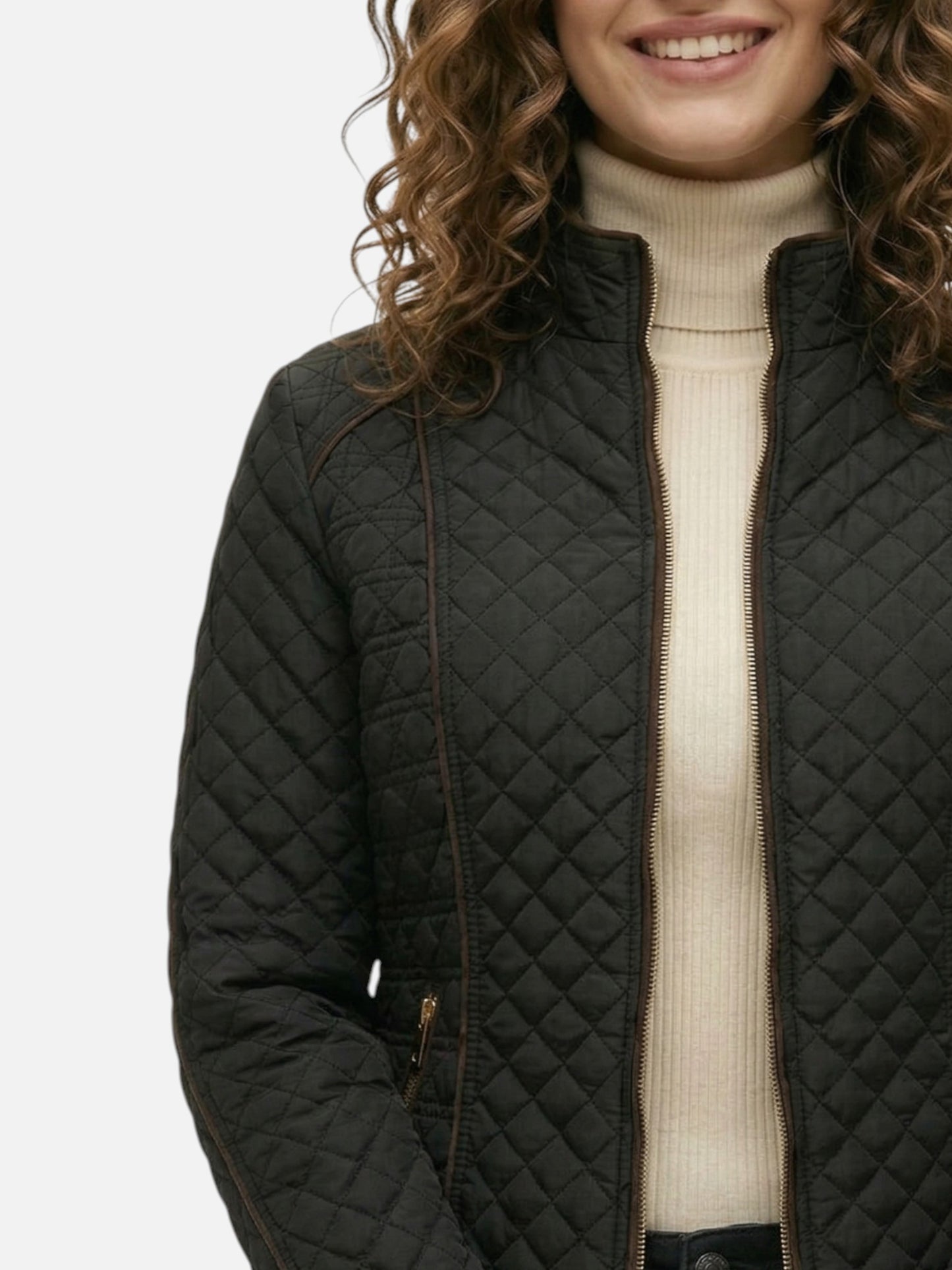 Montviro | Women’s Quilted Jacket – Structured Equestrian Eleganc