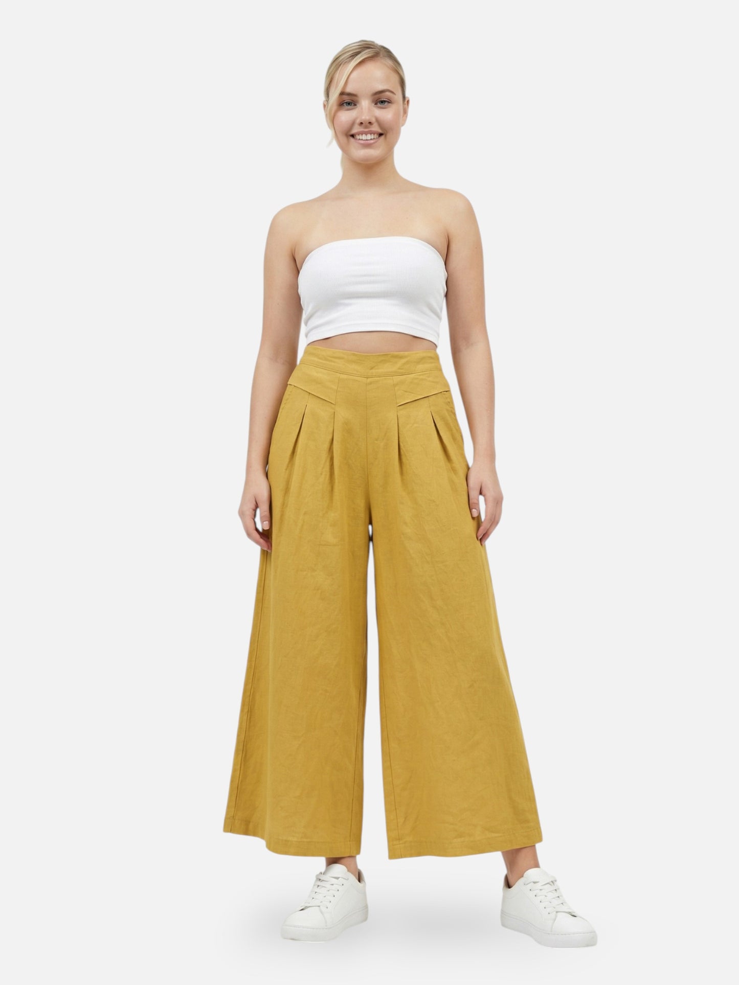 Montviro | Women’s High-Waist Wide-Leg Trousers – Fluid Elegance