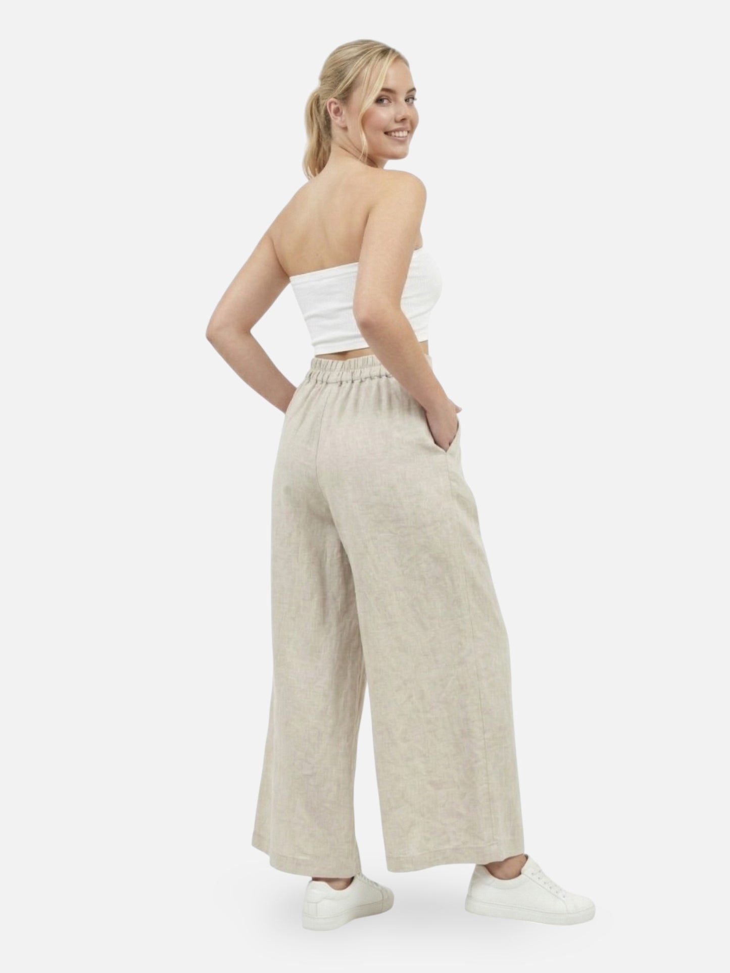 Montviro | Women’s High-Waist Wide-Leg Trousers – Fluid Elegance