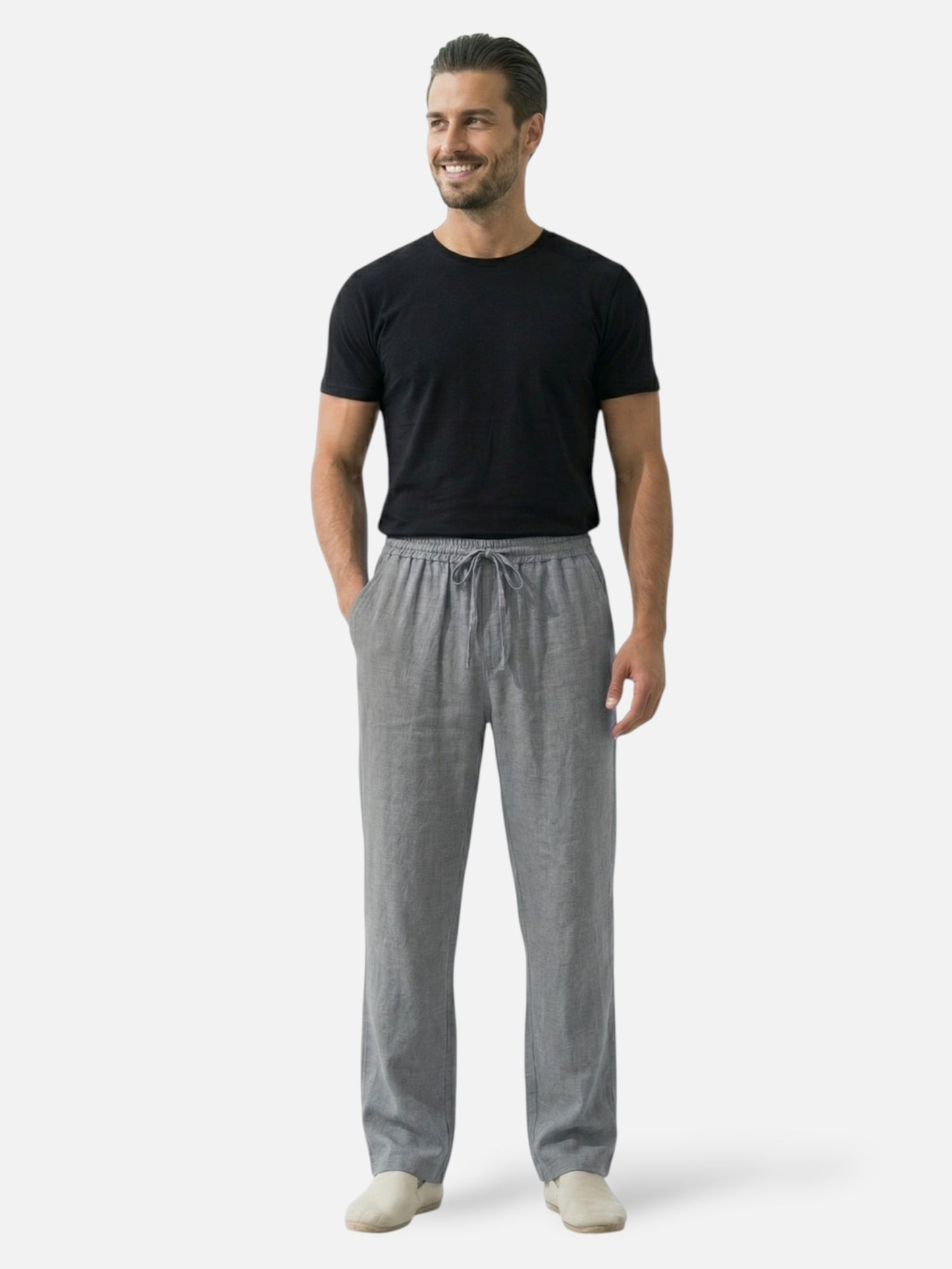 Montviro | Men’s Drawstring Trousers – Relaxed Straight-Leg Fit