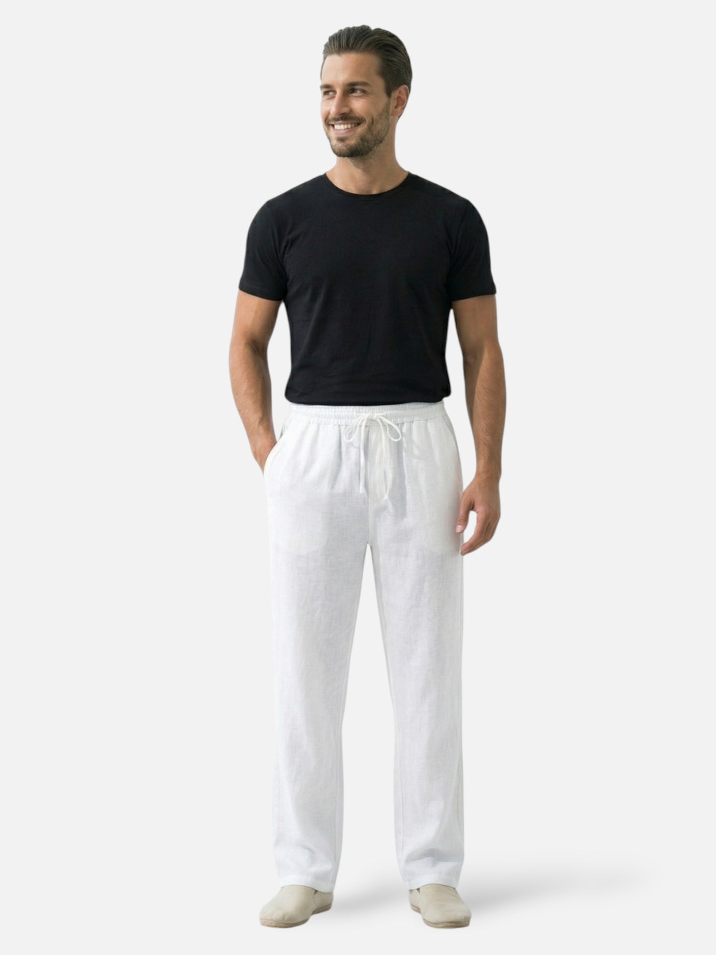 Montviro | Men’s Drawstring Trousers – Relaxed Straight-Leg Fit