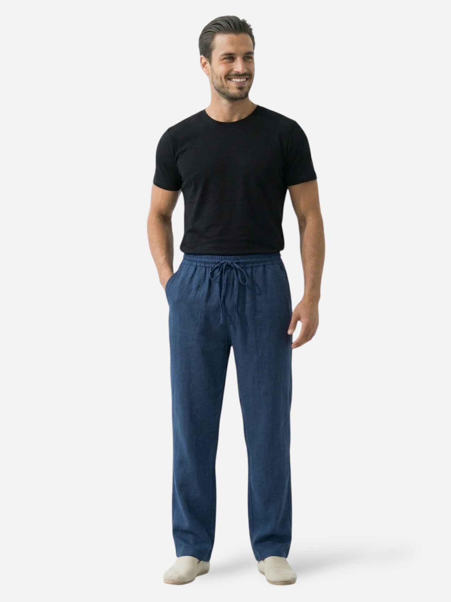 Montviro | Men’s Drawstring Trousers – Relaxed Straight-Leg Fit