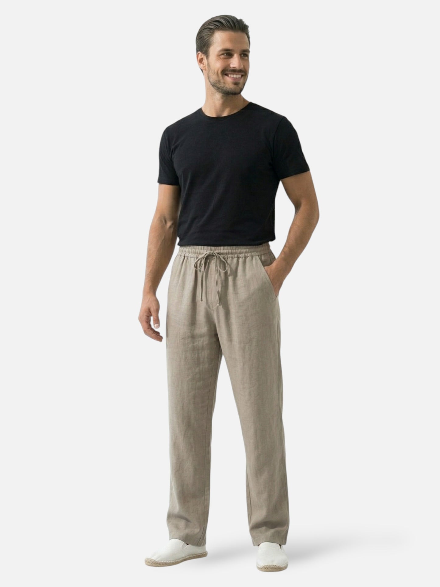Montviro | Men’s Drawstring Trousers – Relaxed Straight-Leg Fit