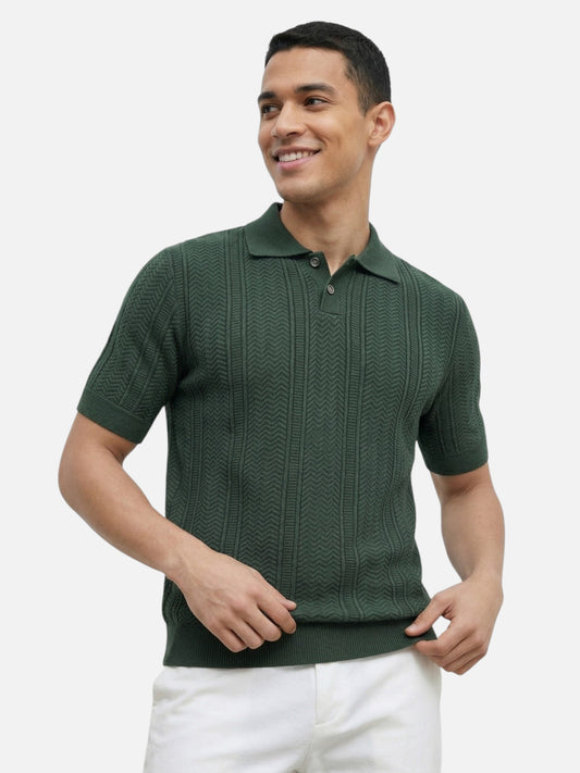 Montviro | Men’s Knit Polo Shirt – Breathable Summer Elegance