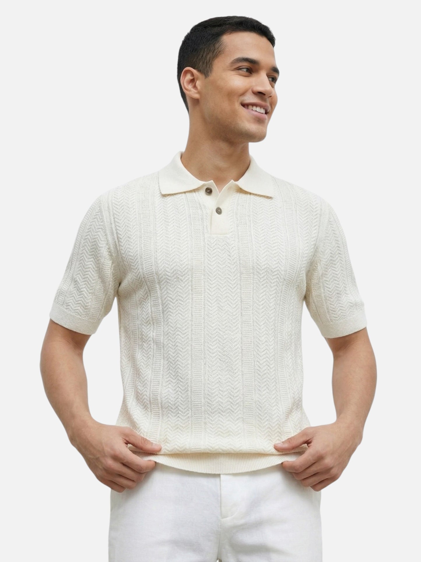 Montviro | Men’s Knit Polo Shirt – Breathable Summer Elegance
