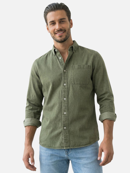 Montviro | Men’s Long Sleeve Shirt – Refined Casual Elegance