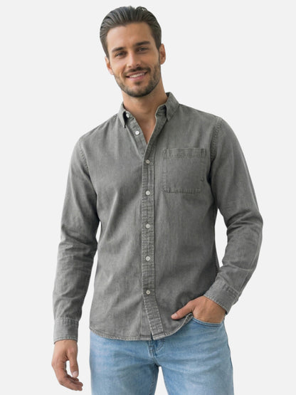 Montviro | Men’s Long Sleeve Shirt – Refined Casual Elegance