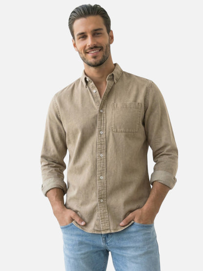 Montviro | Men’s Long Sleeve Shirt – Refined Casual Elegance