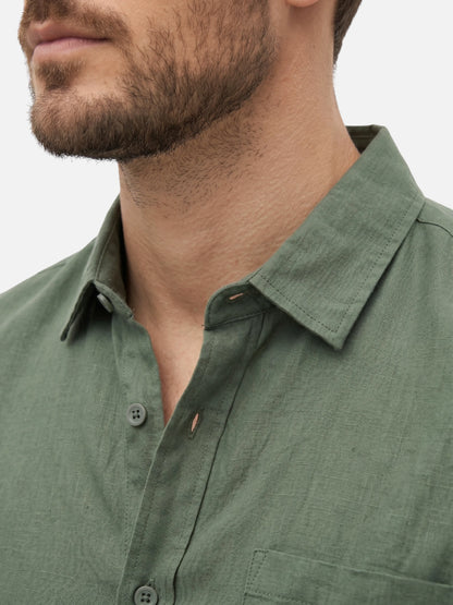 Montviro | Men’s Long Sleeve Shirt – Breathable Linen Style