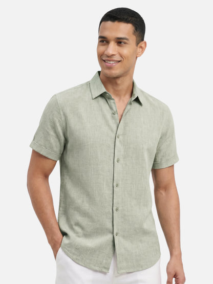 Montviro | Men’s Short Sleeve Shirt – Breathable Linen Style