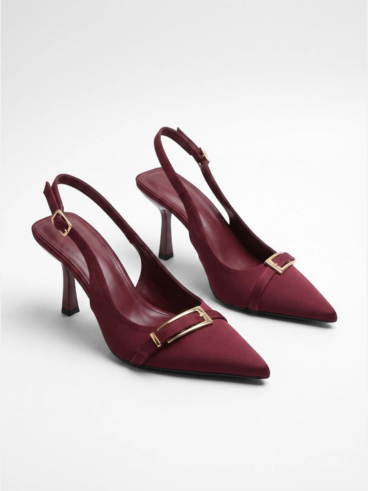 Montviro | Women’s Buckle Detail High Heels – Timeless Sophistication