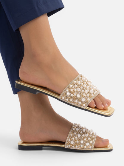 Montviro | Women’s Crystal Flat Sandals – Comfortable Beach Style
