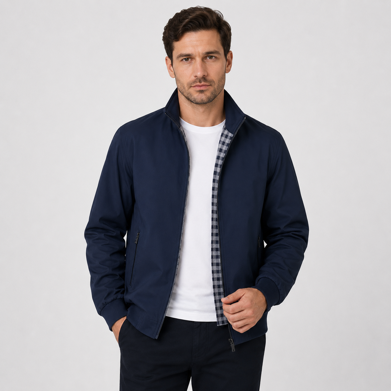 Montviro | Men's Lightweight Stand Collar Jacket Regular Fit