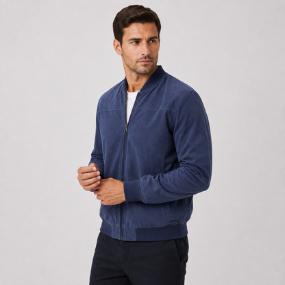 Montviro | Men's Jacket Stand Collar Regular Fit Zip-Up Casual