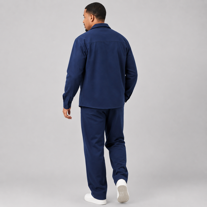 Montviro | Men's Knit Jacket & Pants Set, Regular Fit, Smart Casual