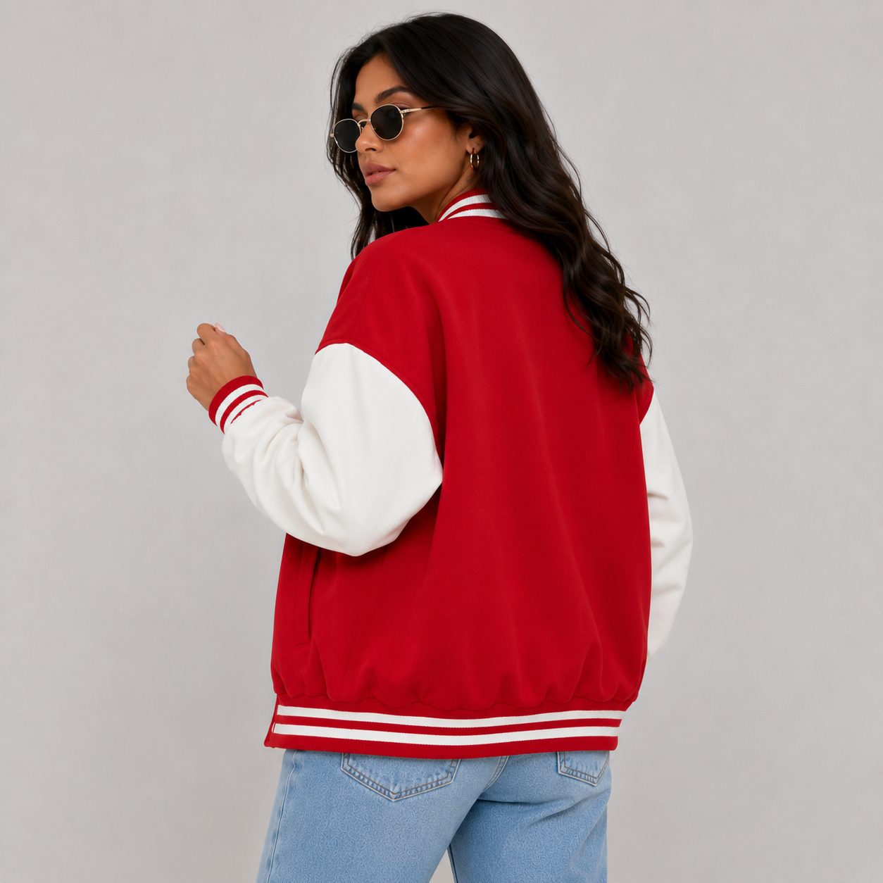 Montviro | Women's Varsity Jacket Long Sleeve Letter Graphic Fall Jacket