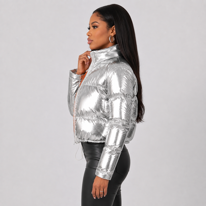 Montviro | Women's Winter Jacket – Thickened Full Zip Short Coat – Long Sleeve