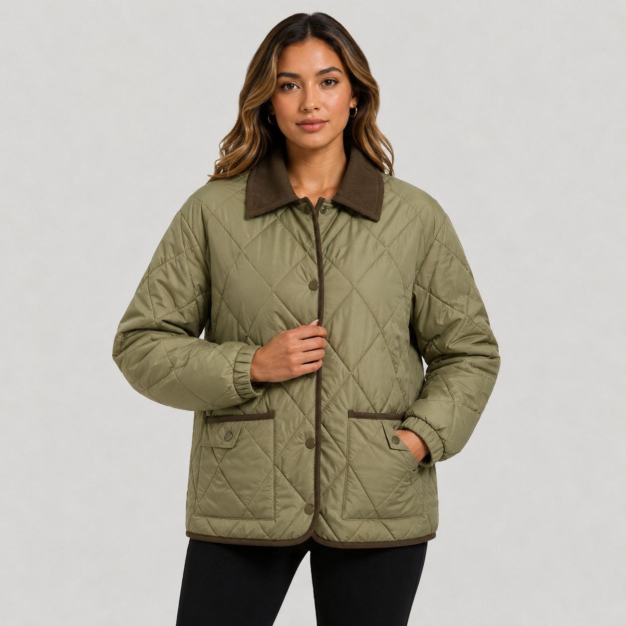 Montviro | Women’s Quilted Puffer Jacket – Warm Short Winter Coat