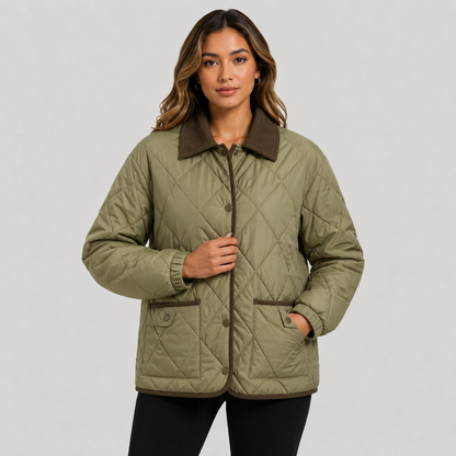 Montviro | Women’s Quilted Puffer Jacket – Warm Short Winter Coat