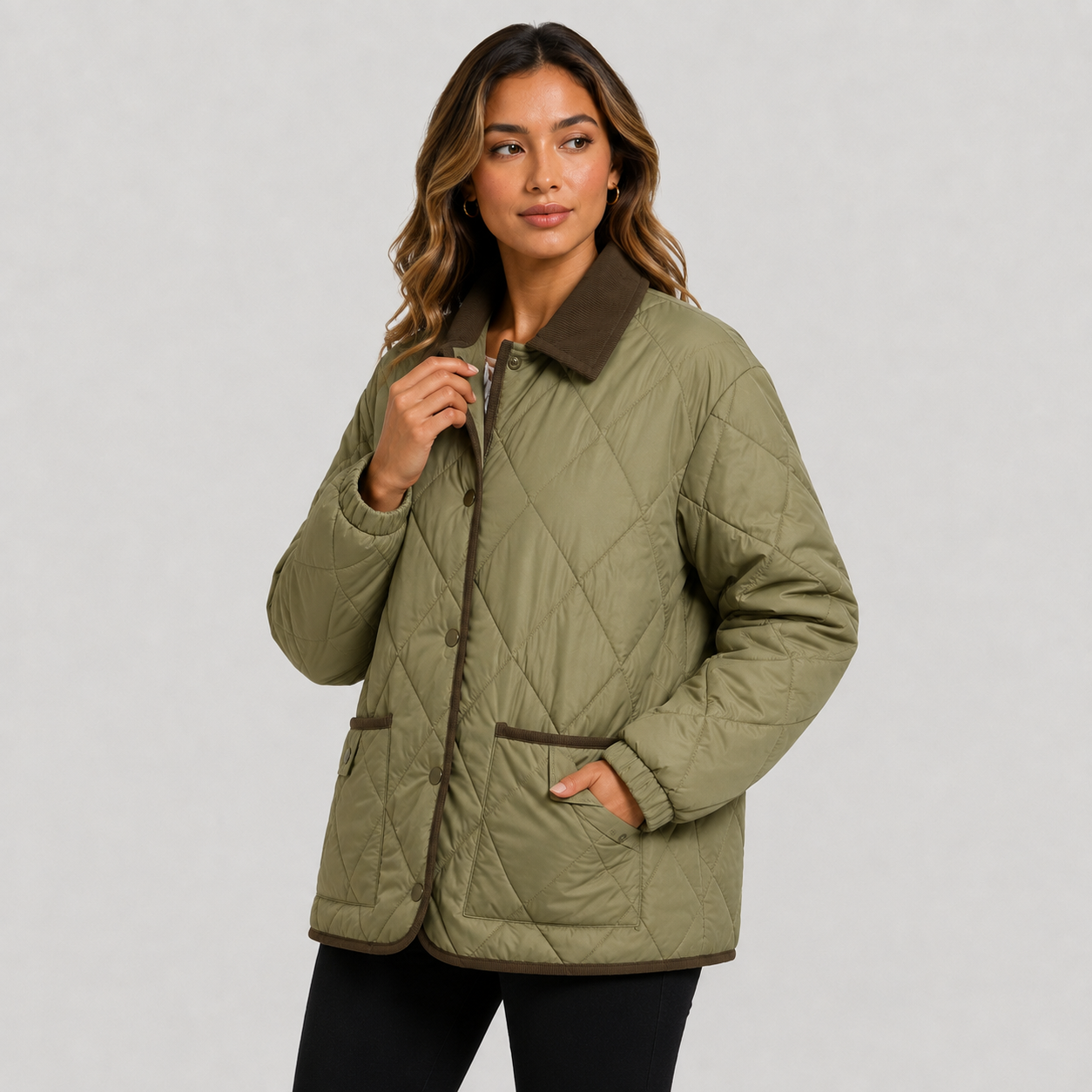 Montviro | Women’s Quilted Puffer Jacket – Warm Short Winter Coat