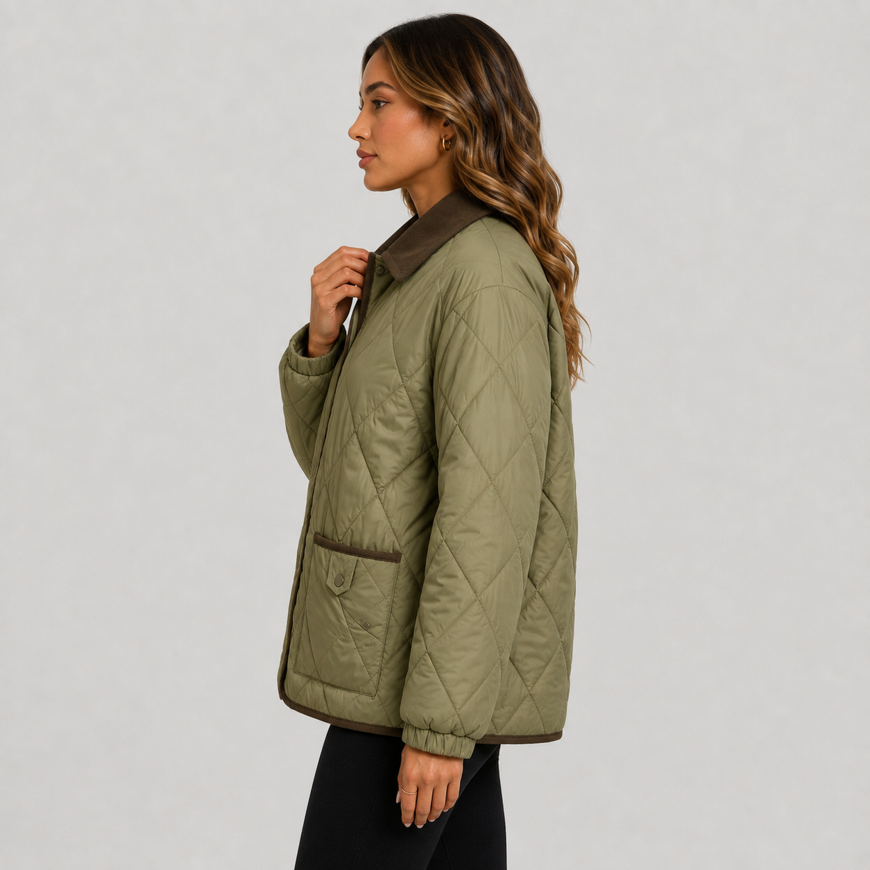 Montviro | Women’s Quilted Puffer Jacket – Warm Short Winter Coat