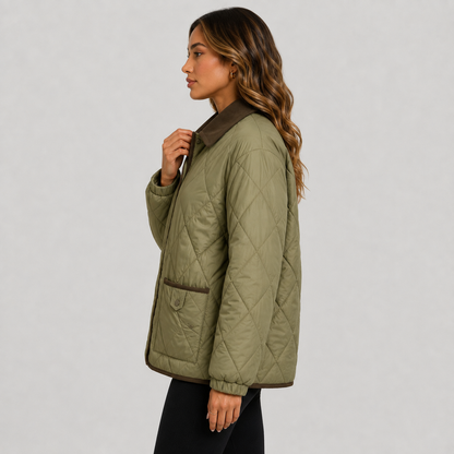 Montviro | Women’s Quilted Puffer Jacket – Warm Short Winter Coat
