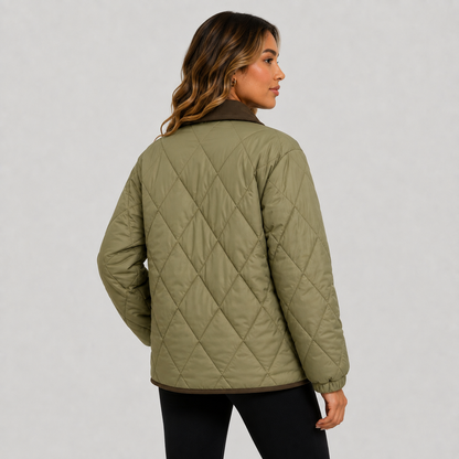 Montviro | Women’s Quilted Puffer Jacket – Warm Short Winter Coat