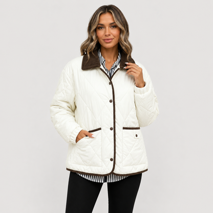 Montviro | Women’s Quilted Puffer Jacket – Warm Short Winter Coat