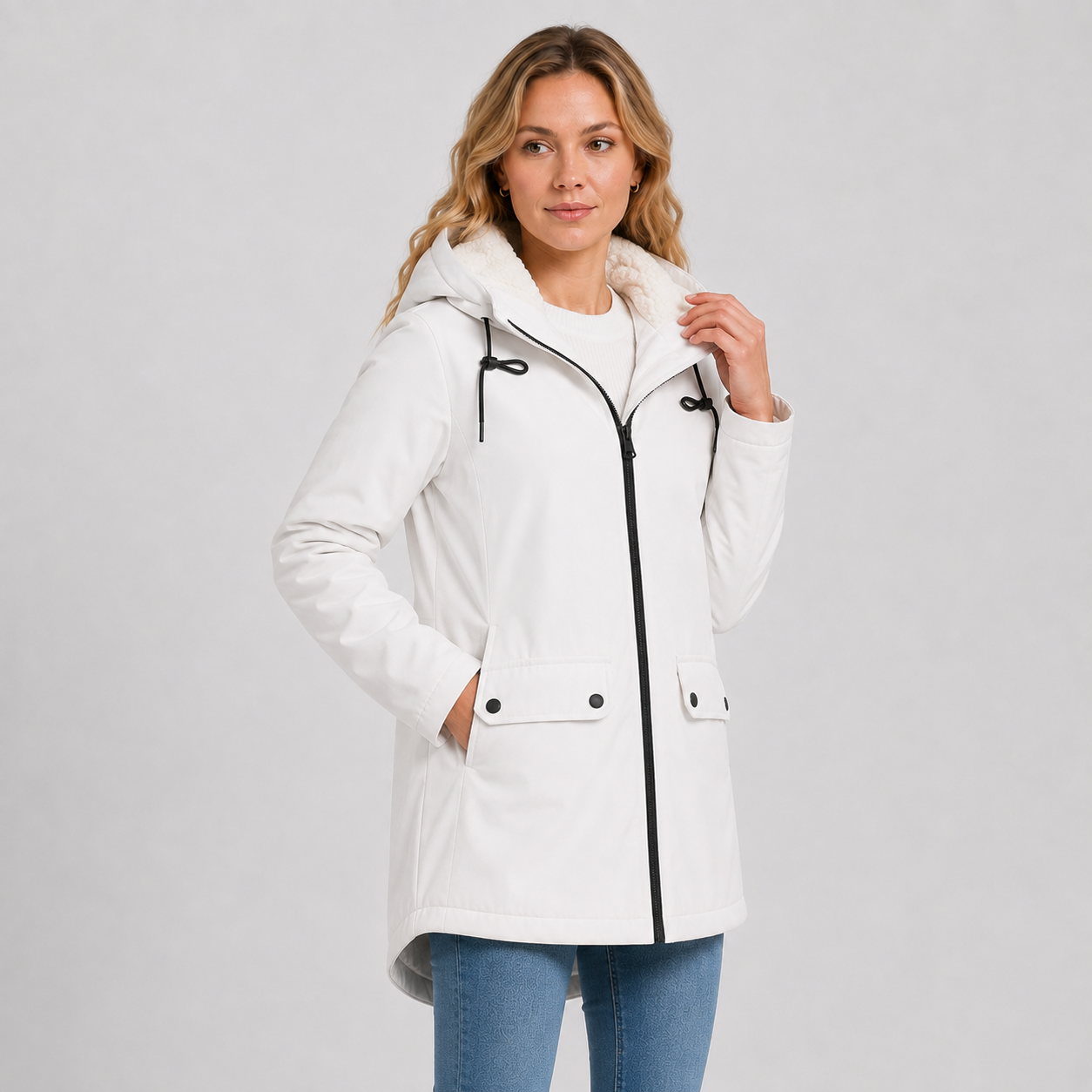 Montviro | Fleece-Lined Hoodie Full-Zip Warm Casual Winter Jacket