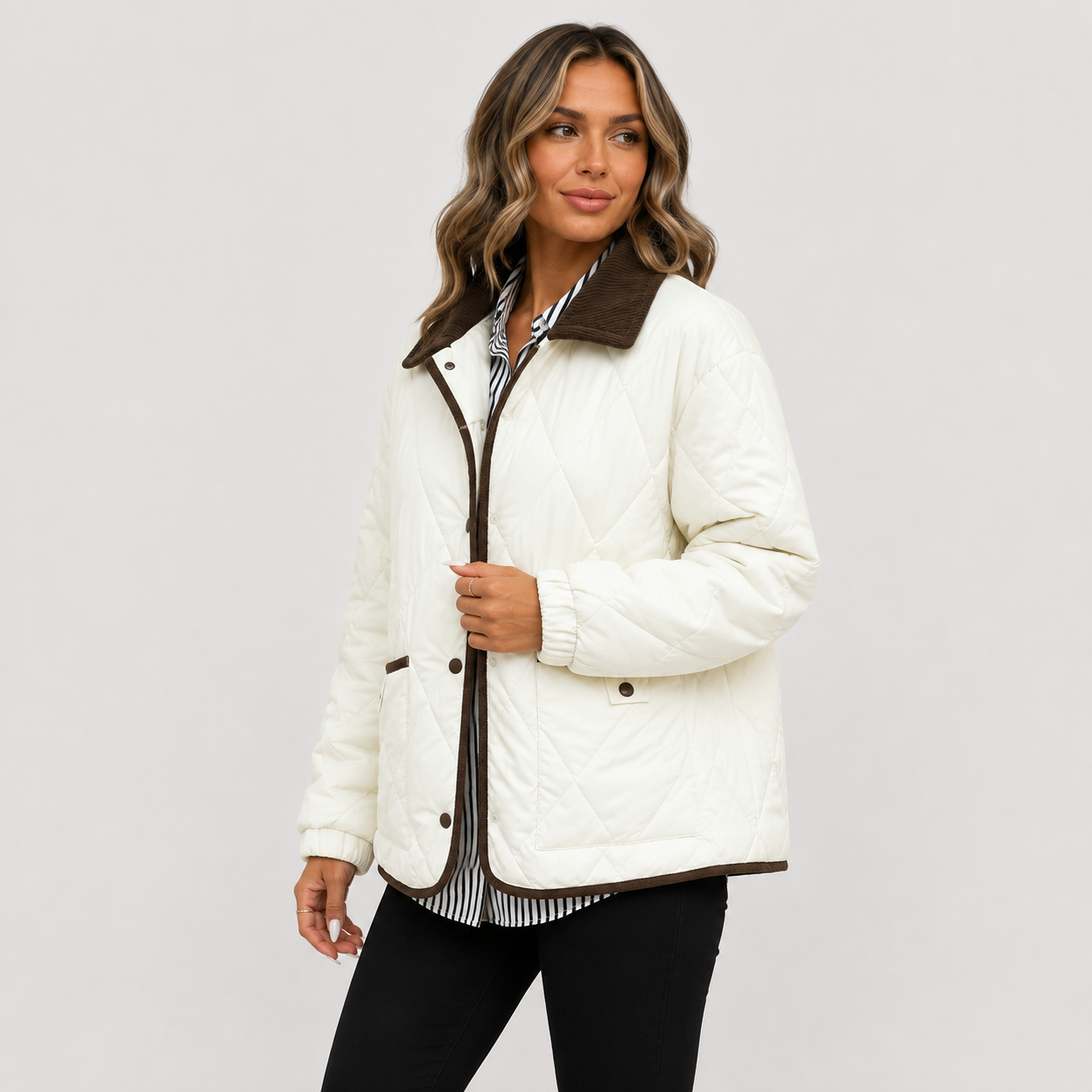 Montviro | Women’s Quilted Puffer Jacket – Warm Short Winter Coat