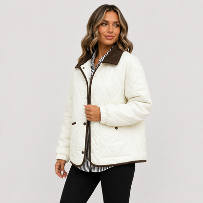 Montviro | Women’s Quilted Puffer Jacket – Warm Short Winter Coat