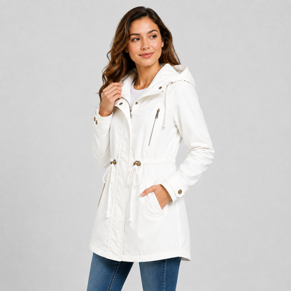 Montviro | Women’s Lightweight Hooded Windbreaker – Cotton Blend Jacket