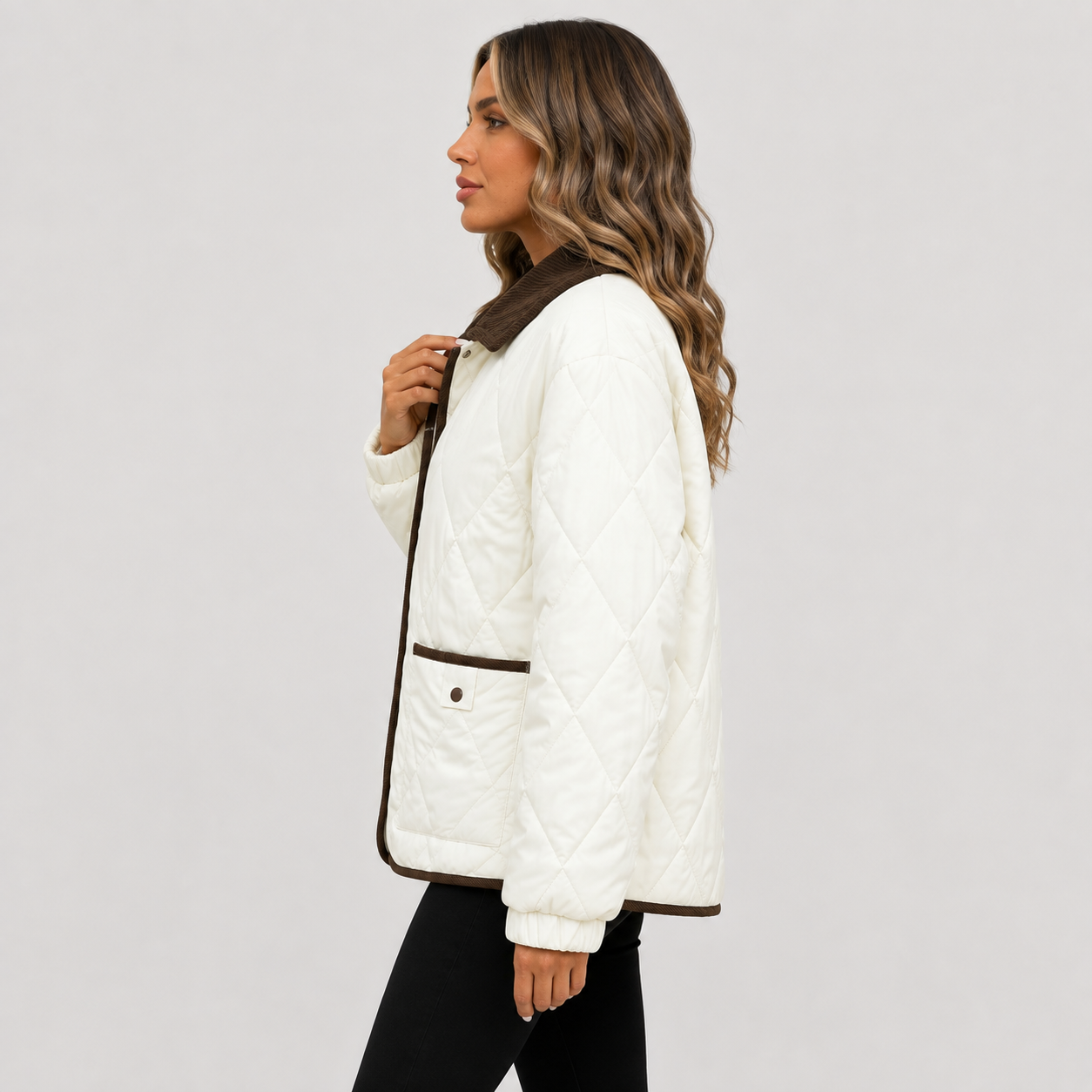 Montviro | Women’s Quilted Puffer Jacket – Warm Short Winter Coat