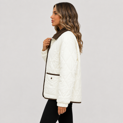 Montviro | Women’s Quilted Puffer Jacket – Warm Short Winter Coat