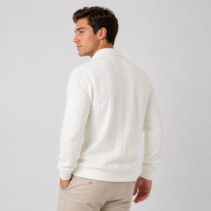 Montviro | Men's Quarter-Zip Sweater – Knit Pullover for Fall & Winter