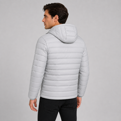 Montviro | Men's Quilted Hooded Jacket - Warm Winter Full Zip