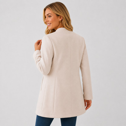 Montviro | Women's Stand Collar Jacket - Button-Up Fall Winter Style