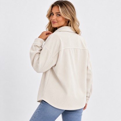 Montviro | Women's Lapel Jacket - Single Breasted Loose Fit Style