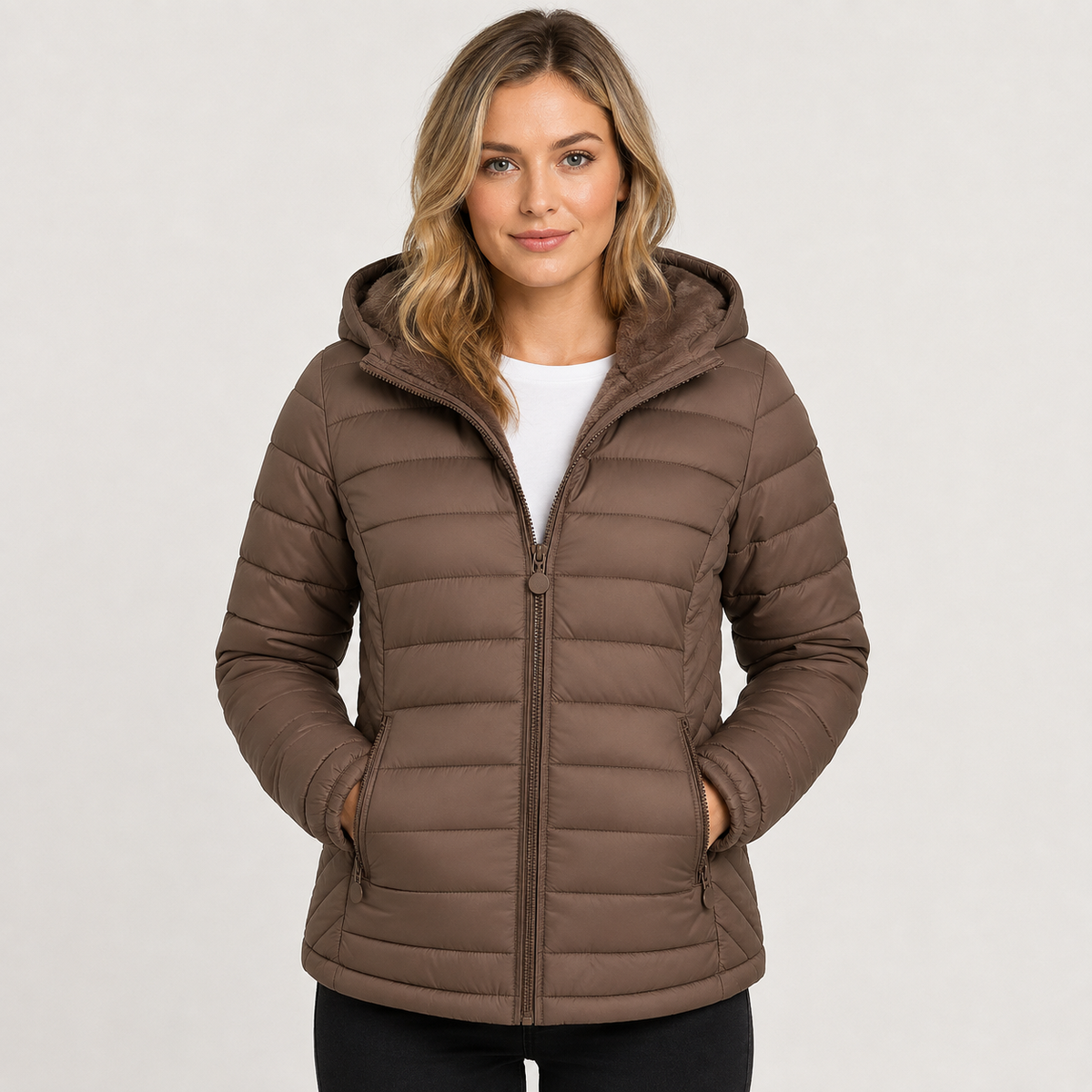 Montviro | Women's Hooded Padded Coat - Lightweight Casual Outerwear