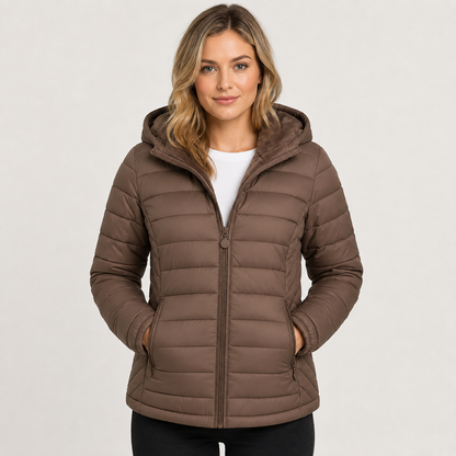 Montviro | Women's Hooded Padded Coat - Lightweight Casual Outerwear