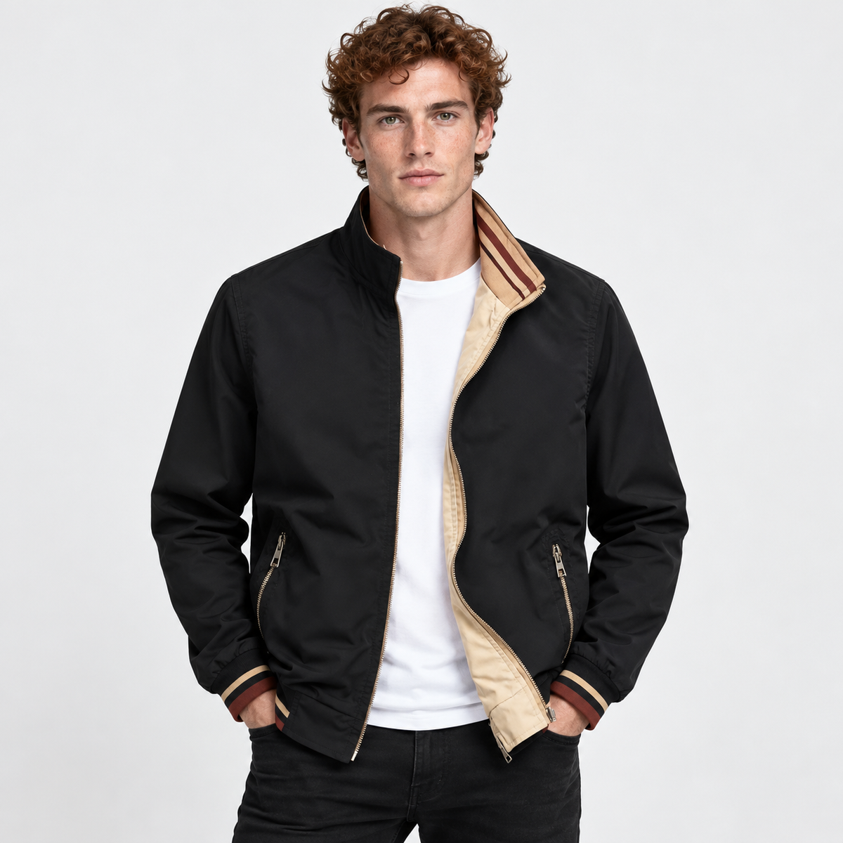 Montviro | Men's Reversible Jacket Loose Fit Casual Fall Winter Coat