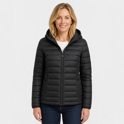 Montviro | Women's Hooded Padded Coat - Lightweight Casual Outerwear