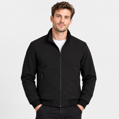 Montviro | Men's Stand Collar Zip Jacket - Lined Regular Fit