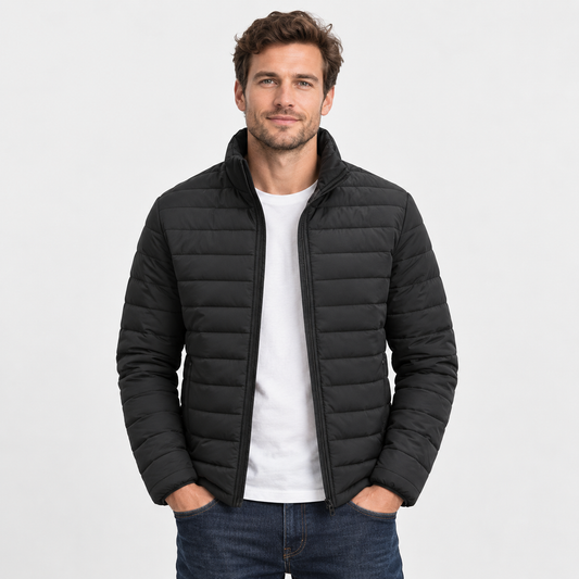 Montviro | Men's Padded Winter Jacket - Stand Collar Windproof Style