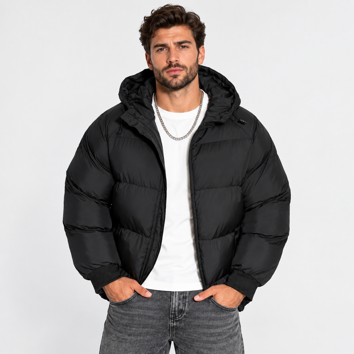 Montviro | Men's Hooded Padded Jacket - Lightweight Winter Outerwear