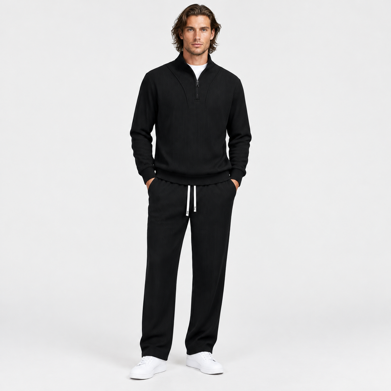 Montviro | Men's Corduroy Suit Set Casual Business Winter Two Piece Outfit